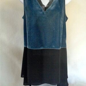 THML Blue Velvet & Sheer Black Layers M
